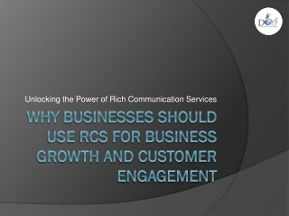 RCS for Business Growth and Customer Engagement