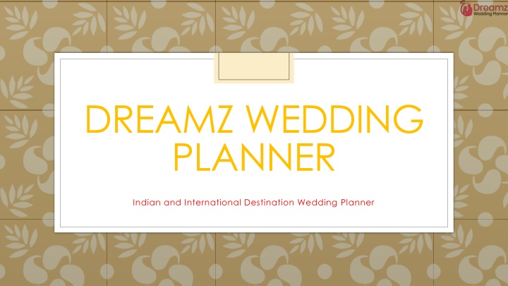 dreamz wedding planner