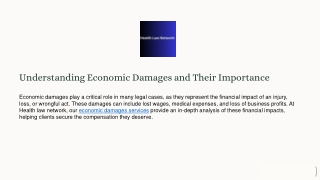 Understanding Economic Damages and Their Importance