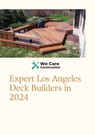 Expert Los Angeles Deck Builders in 2024