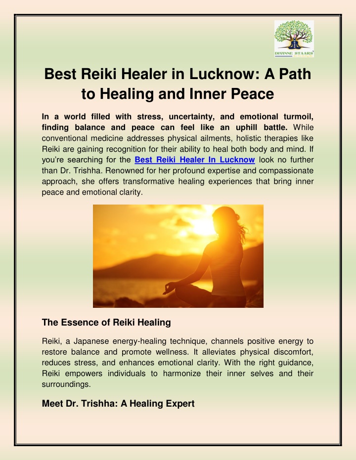 best reiki healer in lucknow a path to healing