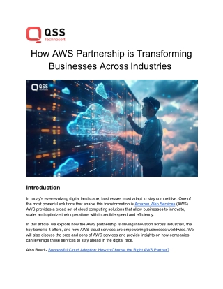 Success Stories_ How AWS Partnership is Transforming Businesses Across Industries _