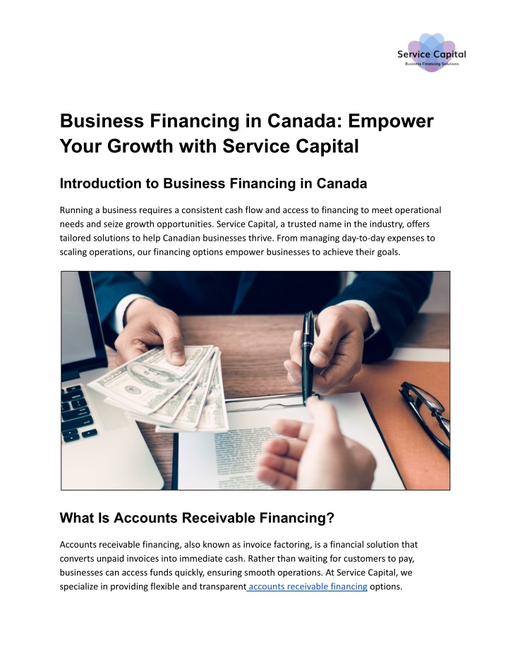 business financing in canada empower your growth