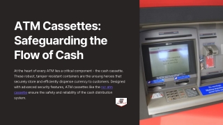 atm cassettes safeguarding the flow of cash