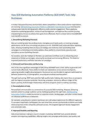 how b2b marketing automation platforms