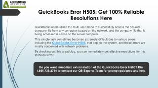 quickbooks error h505 get 100 reliable resolutions here