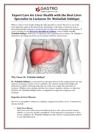 expert care for liver health with the best liver