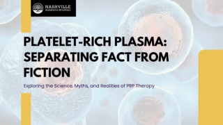 Platelet-Rich Plasma: Separating Fact from Fiction