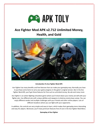 Ace Fighter Mod APK v2.712 Unlimited Money, Health, and Gold