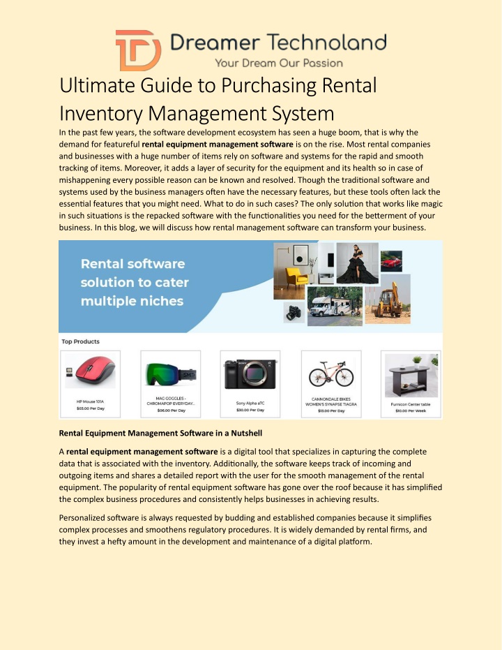 ultimate guide to purchasing rental inventory