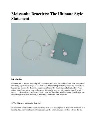 moissanite bracelets the ultimate style statement