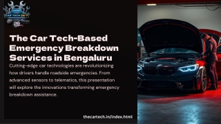 the car tech based emergency breakdown services
