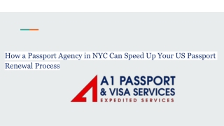 How a Passport Agency in NYC Can Speed Up Your US Passport Renewal Process