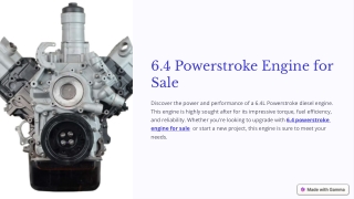 6 4 powerstroke engine for sale