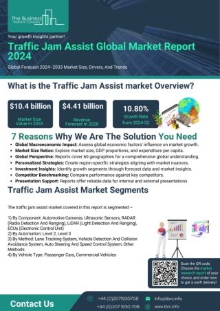 Traffic Jam Assist Global Market Report 2024