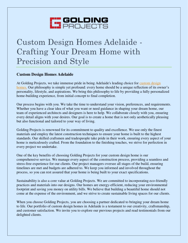 custom design homes adelaide crafting your dream