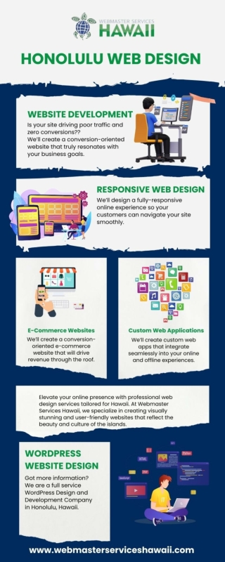 Honolulu Web Design by Webmaster Services Hawaii