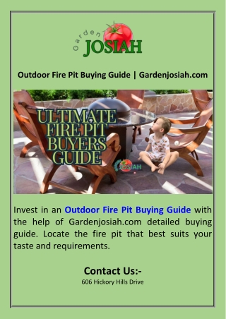 Outdoor Fire Pit Buying Guide  Gardenjosiah.com