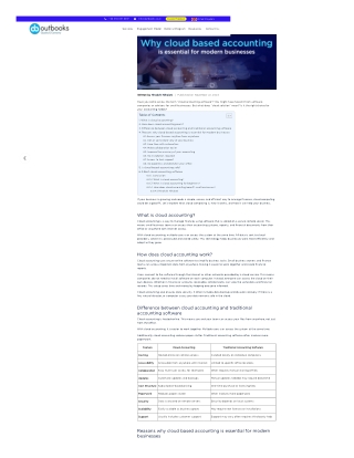 Cloud Accounting Software: A Modern Solution for Efficient Financial Management