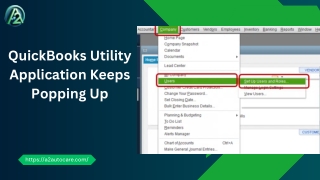 QuickBooks Utility Application Keeps Popping Up