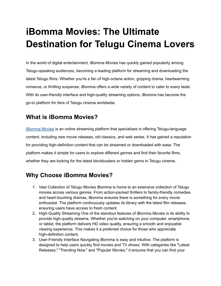 ibomma movies the ultimate destination for telugu