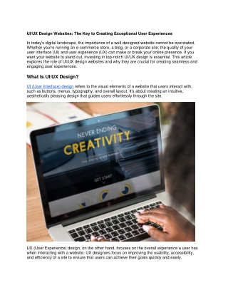 ui ux design websites the key to creating
