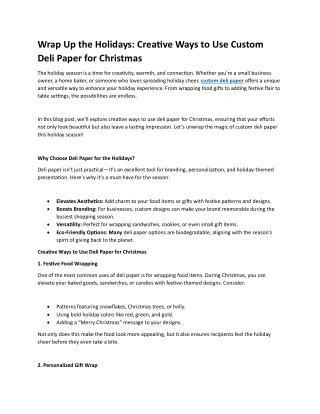 wrap up the holidays creative ways to use custom