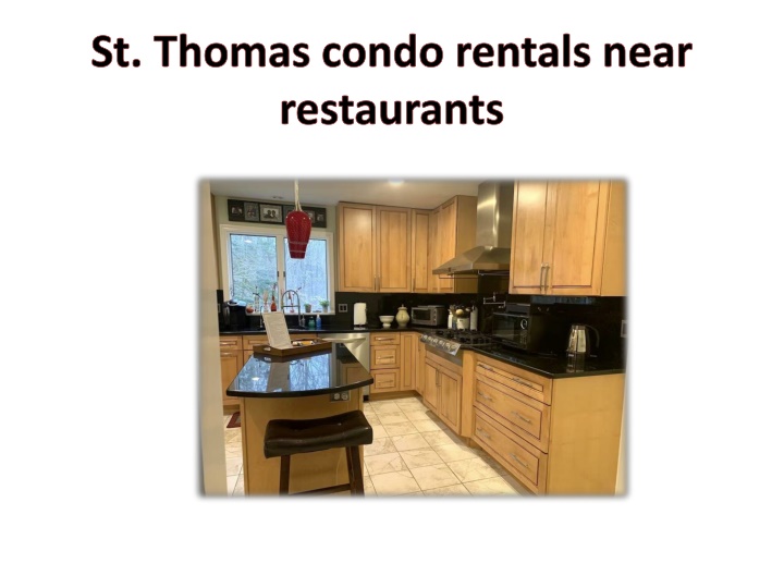 st thomas condo rentals near restaurants