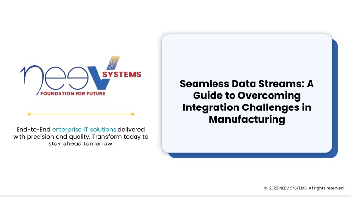 seamless data streams a guide to overcoming integration challenges in manufacturing