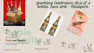 Sparkling Celebration Box of 4 bottles. Save 40% - Mildspirit