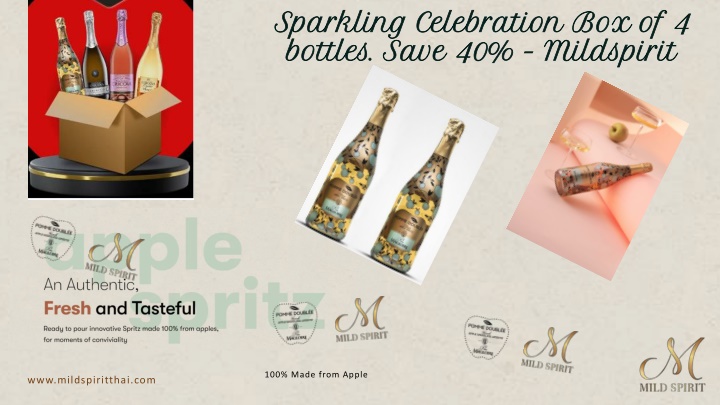 sparkling celebration box of 4 bottles save