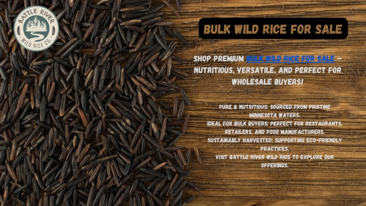 bulk wild rice for sale