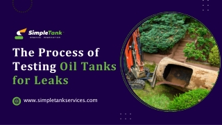 The Process of Testing Oil Tanks for Leaks