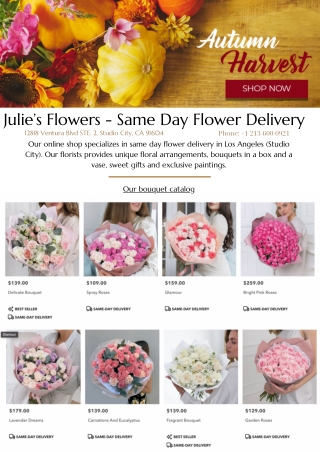 Julies Flowers Delivery