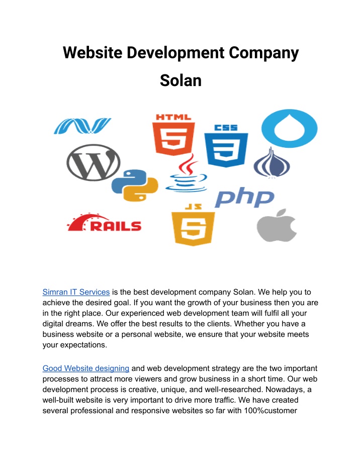 website development company