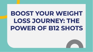 Shed Pounds with Confidence: The Benefits of B12 Shots for Weight Loss