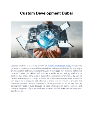 Custom Development Dubai