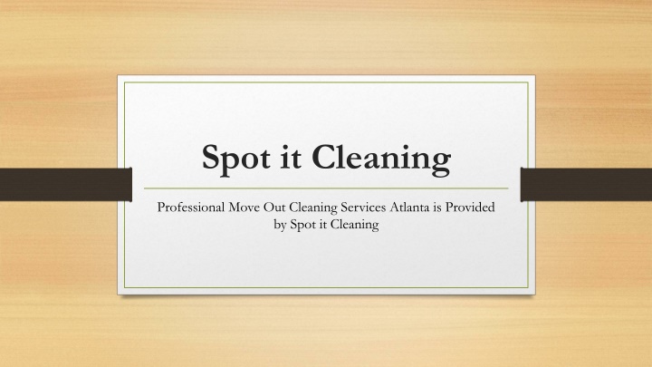 spot it cleaning