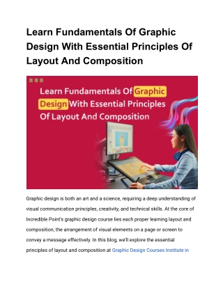 Learn Fundamentals Of Graphic Design With Essential Principles Of Layout And Composition