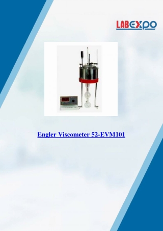 engler viscometer 52 evm101