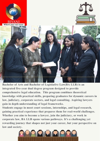 bachelor of arts and bachelor of legislative