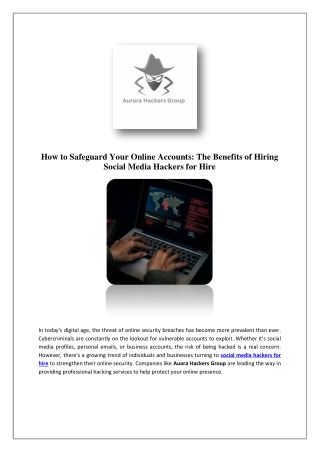 how to safeguard your online accounts