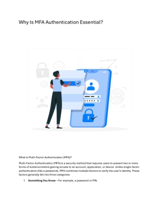 Why Is MFA Authentication Essential