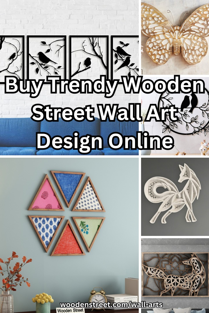 buy trendy wooden street wall art design online