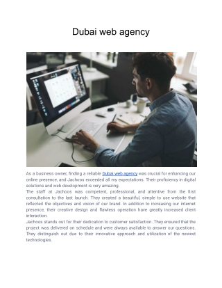 dubai web agency