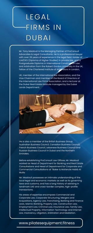 Legal Firms in Dubai at Proconsult Advocates & Legal Consultants