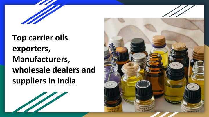 top carrier oils exporters manufacturers wholesale dealers and suppliers in india