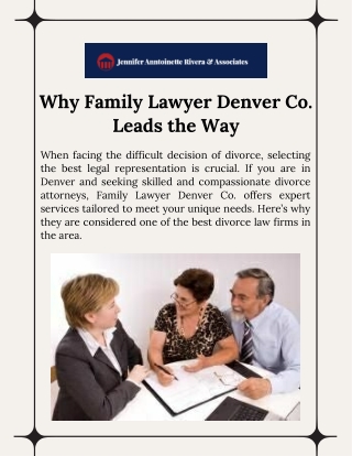 why family lawyer denver co leads the way