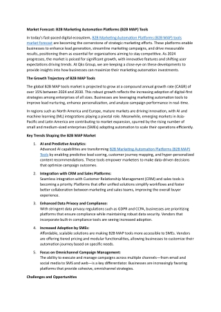 market forecast b2b marketing automation