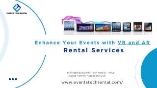 Premium VR and AR Rental Services in the USA